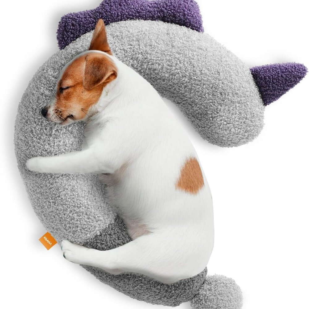 Dog Calming Pillow - Soft Neck Pillow for Dogs, Washable Sleep Pillow for Better
